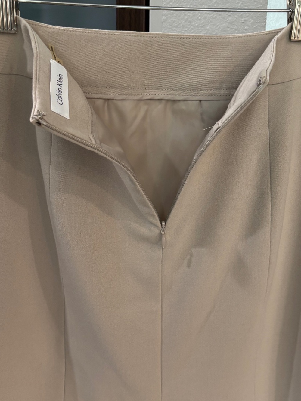 Calvin Klein Pencil Skirt -Beige/Cream Size 2 - Picture 6 of 9